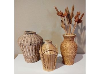 Wicker Vase Baskets