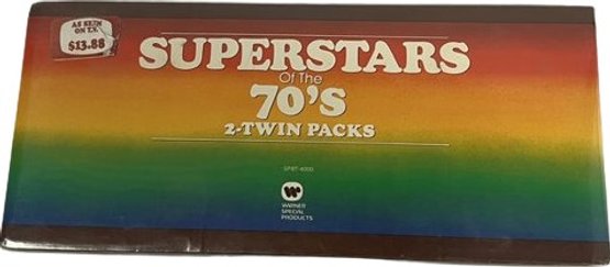 Unopened Box Set: Superstars Of The 70s, 2 Twin Packs.