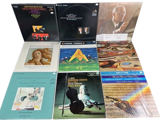 (9) Vinyl Records- Artur Rubinstein, Bruno Walter, Fritz Reiner