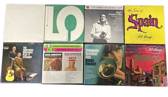 Reel-to-Reel Tape Collection (8) Including Bobby Hackett, Ray Conniff, 101 Strings