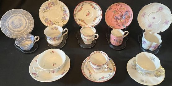 Tea Cups & Saucers & Display Racks
