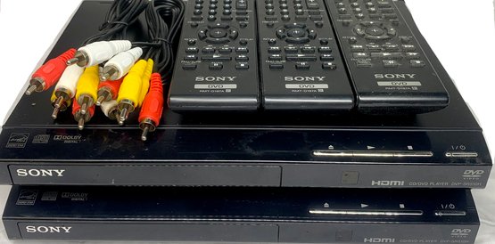 Two Sony HDMI CD/DVD Player DVP-sR510H