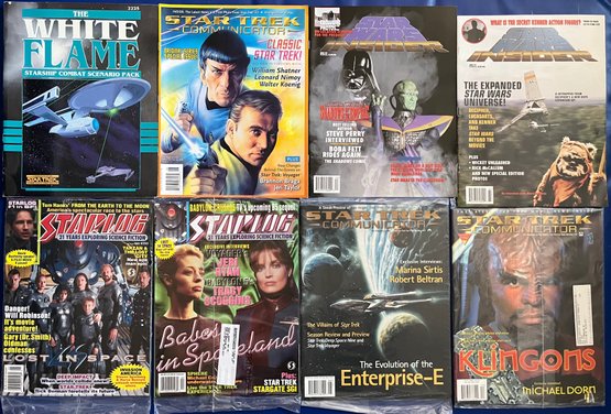 Series Of Star Wars Insider, Star Trek, The White Flame, And StarLog (total Of