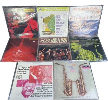 (8) Vinyl Records- Tina Brooks, Ray Brown, Coleman Hawkins