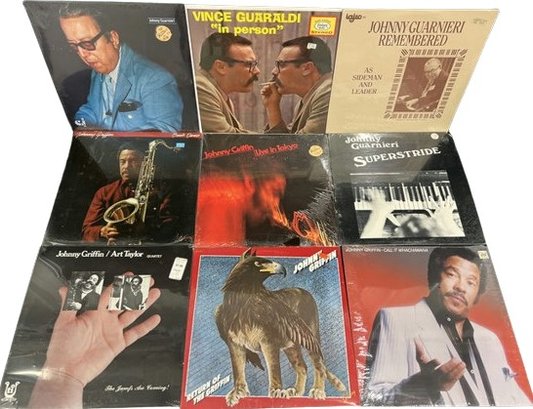 (9) Unopened Vinyl Collection, Includes, Johnny Griffin, Vince Guaraldi, And Many More