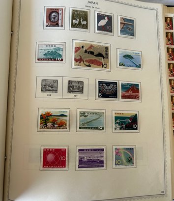 Binder Of Japan Stamps, 1960 Collectibles