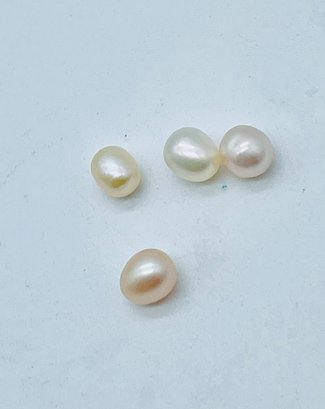 Four Pearls. Light Pink Hues And White