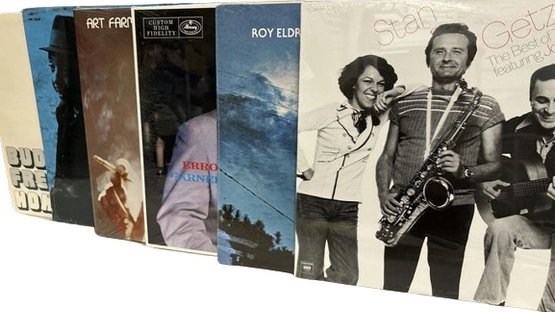 UNOPENED Vinyl Records (6)-Stan Getz, Roy Eldridge, Red Garland