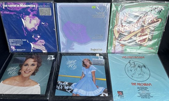 6 Unopened Vinyl Records- Amanda McBroom, Virgil Fox, Makowicz And Many More