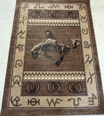 Cowboy Rug Dimensions Are 86 Inches Long By 62 Inches Wide