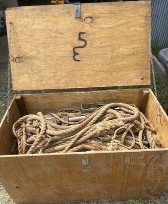 Saddle Box With Roping Gear