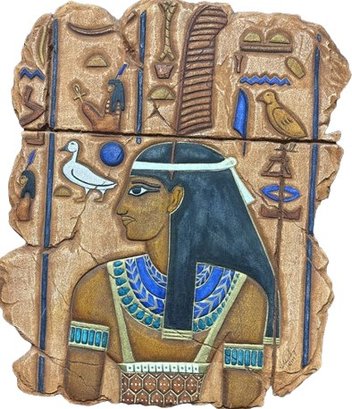 Egyptian Style Artwork On Stone, 26x22