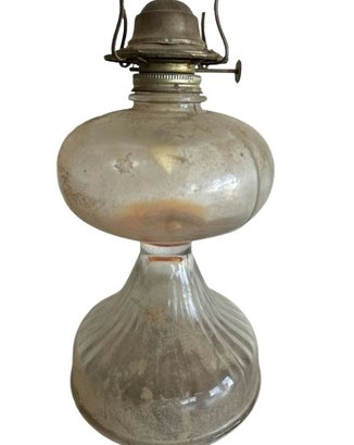 Antique Oil Lamp - 11' Height