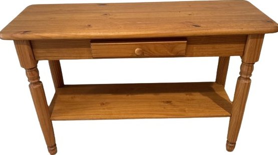 Wood Sofa Table With Drawer, 48x31.5x16