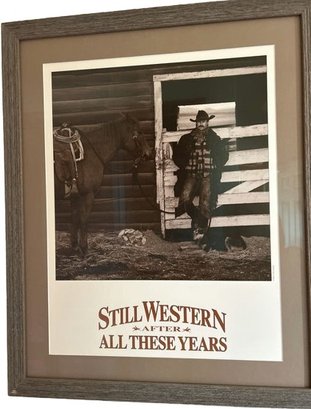 'Still Western After All These Years' Framed Photograph Print 27 H X 22 W