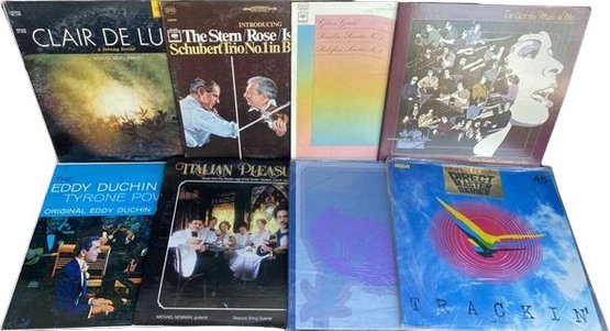 Collection Of Vinyl Records (8) Includes Erich Leinsdorf, Clair De Lune And More!