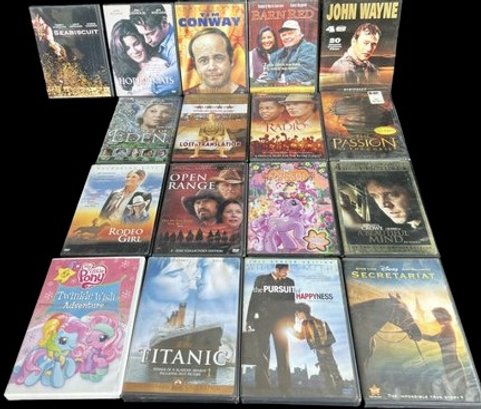15 DVD Lot - Tim Conway, John Wayne, A Piece Of Eden, Titanic, And Many More