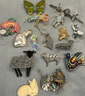 Assorted Animal Lapel Pins