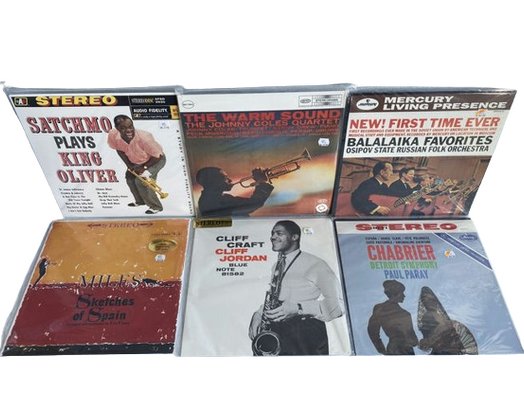Unopened Vinyl Records (6) From Miles, Satchmo And More!
