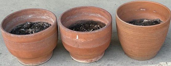 3 Ceramic Pots