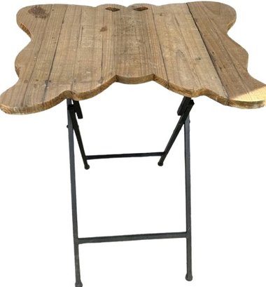 Wooden Butterfly Tray Table