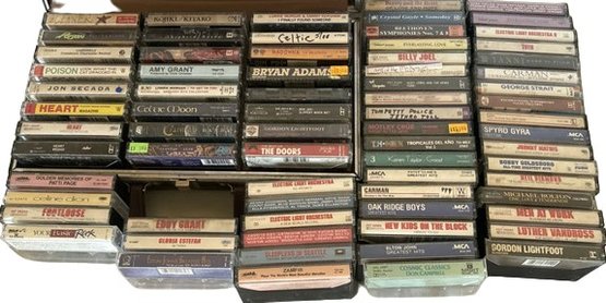 50 Cassette Tapes- Billy Joel, NKOTB, Eddy Grant, Amy Grant, Jon Secada, Celtic Moon And Many More