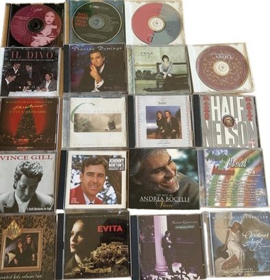 Box Of CDs- Celine Dion, Mariachi, Judds, Clint Black, Shania Twain, Kathy Mattea And Many More