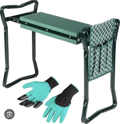 Garden Kneeler & Seat With Tool Pouch And Gloves From Abcosport-New/Unopened In Box