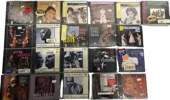 CD Collection (21) Includes, Ahmad Jamal, Etta James, Sonny Williamson, Gene Ammons And Many More