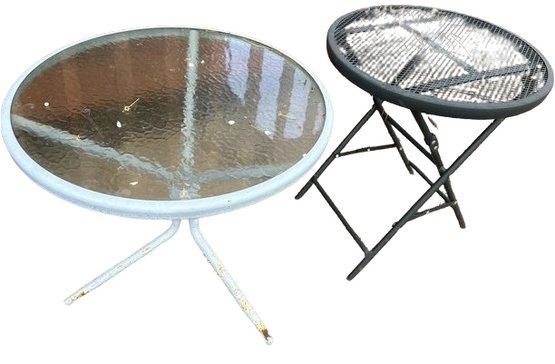 Two Outdoor Side Tables