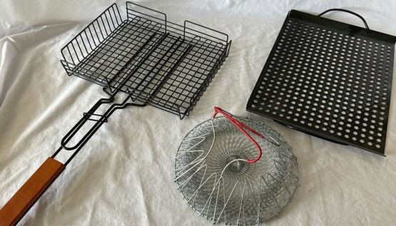 Grill Tools And Collapsible Basket