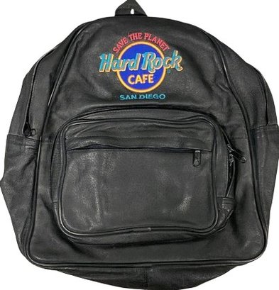 Genuine Leather Hard Rock Cafe San Diego Backpack (Small/Childrens Size)