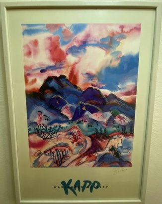 Framed Print Sunset Waltz 1994 Signed By Artist Phyllis Kapp-26.5x37.5