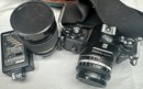 Nikon EM Camera W/ Tiffin 52mm Lens, Nikon SB-E Speedlight, Additional Lens