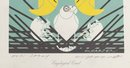 Birds And Nest - Event Artwork Signed By Charley Harper 11' X 9'