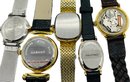 Vintage Gold & Silvertones, Ladies Watches - Untested - Cassant, Calinda, Timex, Haband