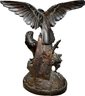 Carved Wooden Eagle Statue, 24x20in