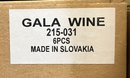 18 Piece Gala Wine Glass And 18 Piece Gala Ballon Wine Glass Made In Slovakia