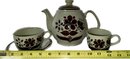 Figgjo Hedda Floral Rosemaling Teapot With Lid, Tea And Coffee Mugs, And Tea Plates
