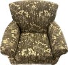Taupe And Cream Patterned Armchair, 38Hx39Lx37W