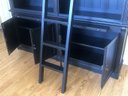 Large Wall Bookcase With Ladder, Must Bring Tools And Disassemble 3/16 Hex, 79W 95H 17D