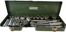 S-K Tools Socket Wrench Set- Case Is Worn, 18x6x2