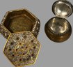 Metallic Ring Box, Amber Perfume Pot