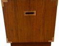 Mid-Century Classic Wood Walnut Cabinet, 2 Doors, Some Water Damage - 32x18x19