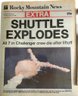 1986 Newspaper, Rocky Mountain News  & The Wall Street Journal 2001 - 11.5x14.5