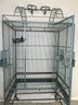 Bird Cage With Perch, Food Bowls, & Latching Door (24x32x64)- Shows Some Rust/Weathering But In Good Condition