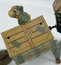 Antique 1935 Marks Popeye Xpress Tin Wind Up Toy. Worked When Tested.