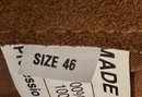 Mens Size 46 Leather Fringed Jacket