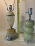 2 Glass Lamps, Untested