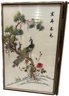 A Pair Of Chinese Wall Art, Wooden Framed- 22x14